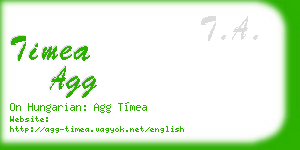 timea agg business card
